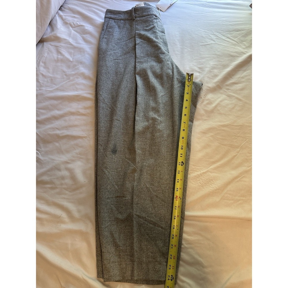 BOSS Hugo Boss Women’s Gray Wool-Blend Trousers Jogger Waist Size 14 NWT - Picture 2 of 14